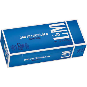 L&M Filterhülsen Blue Label 200 Stück Packung