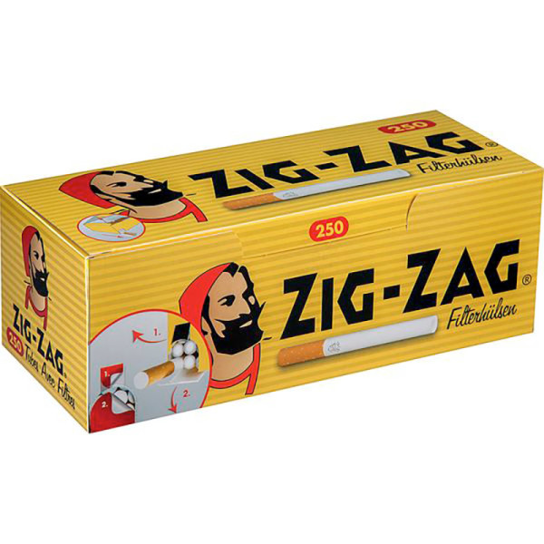 ZIG ZAG Hülsen 250 Stück Packung