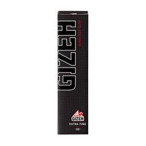 GIZEH Black King Size Slim Extra Fine 50x33 Blatt