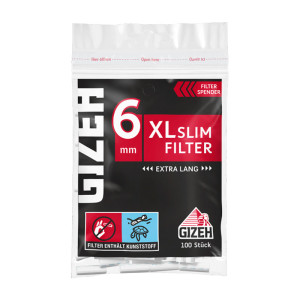 GIZEH Black XL Slim Filter 20x100