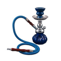 Wasserpfeife Mini 27 cm 1 Anschluss blau gallery