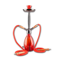 Wasserpfeife Ramses rot 70 cm 2 Anschl&u gallery
