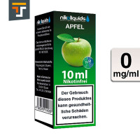 NIKOLIQUIDS Apfel 0mg 50PG/50VG 3