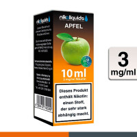 NIKOLIQUIDS Apfel 3mg 50PG/50VG 2