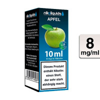 NIKOLIQUIDS Apfel 8mg 50PG/50VG gallery