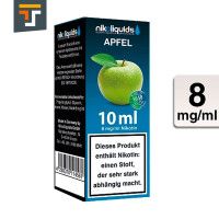 NIKOLIQUIDS Apfel 8mg 50PG/50VG 2