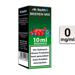 NIKOLIQUIDS Beeren Mix 0mg 50PG/50VG