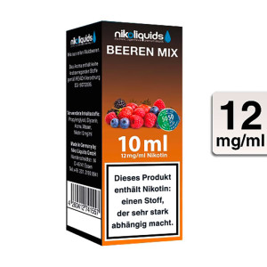 NIKOLIQUIDS Beeren Mix 12mg 50PG/50VG