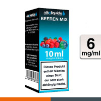 NIKOLIQUIDS Beeren Mix 6mg 50PG/50VG 2