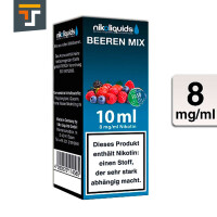 NIKOLIQUIDS Beeren Mix 8mg 50PG/50VG 2