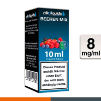 NIKOLIQUIDS Beeren Mix 8mg 50PG/50VG 3