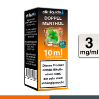 NIKOLIQUIDS Doppel Menthol 3mg 50PG/50VG 2