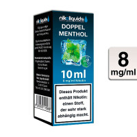 NIKOLIQUIDS Doppel Menthol 8mg 50PG/50VG gallery