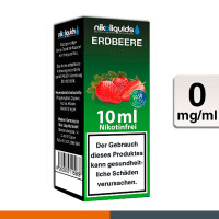 NIKOLIQUIDS Erdbeere 0mg 50PG/50VG 3