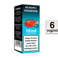 NIKOLIQUIDS Erdbeere 6mg 50PG/50VG