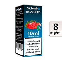 NIKOLIQUIDS Erdbeere 8mg 50PG/50VG gallery