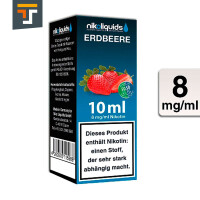 NIKOLIQUIDS Erdbeere 8mg 50PG/50VG 2