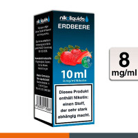 NIKOLIQUIDS Erdbeere 8mg 50PG/50VG 3