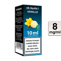 NIKOLIQUIDS Vanille 8mg 50PG/50VG