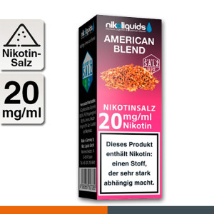 NIKOLIQUIDS American Blend 20mg Nikotinsalz