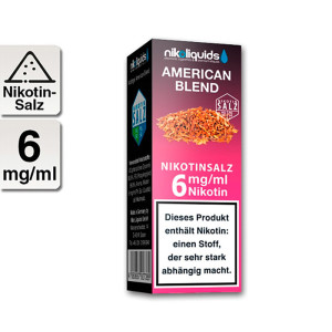 NIKOLIQUIDS American Blend 6mg Nikotinsalz