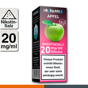 NIKOLIQUIDS Apfel 20mg Nikotinsalz