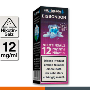 NIKOLIQUIDS Eisbonbon 12mg Nikotinsalz