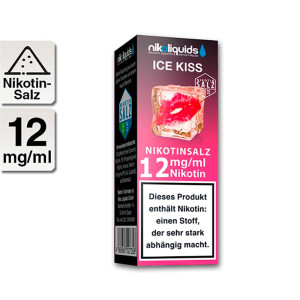 NIKOLIQUIDS Ice Kiss Nikotinsalz (Früchte mit Menthol) 12mg