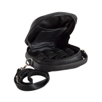 Pfeifentasche 8er Leder schwarz mit Vort gallery