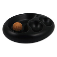 Pfeifenascher Keramik schwarz matt oval  gallery