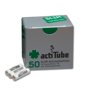 ActiTube Slim 7mm Aktivkohlefilter 50 St&uuml;ck