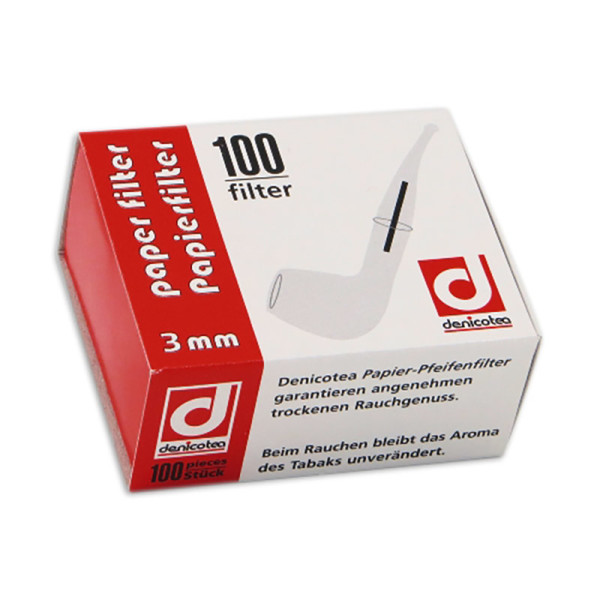 Pfeifenfilter Denicotea 4 mm 1 Schachtel à 60 Filter 