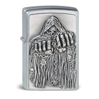 ZIPPO chrom gebürstet Game over Emb gallery