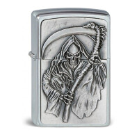 ZIPPO chrom gebürstet Reapers Curse gallery