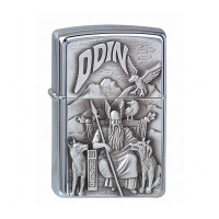 ZIPPO chrom gebürstet Viking Emblem gallery