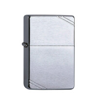ZIPPO chrom gebürstet Vintage Strei gallery