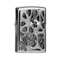 ZIPPO chrom gebürstet Voronoi 20043 gallery