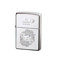 Zippo chrom poliert Fische gallery