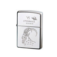 Zippo chrom poliert Steinbock gallery