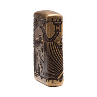 ZIPPO Kupfer Antik Armor Skull Multi Cut gallery