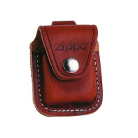 ZIPPO Ledertasche braun mit Lasche 60001 gallery