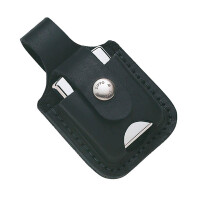 ZIPPO Ledertasche schwarz mit Lasche 600 gallery