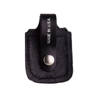 ZIPPO Ledertasche schwarz mit Lasche 600 gallery