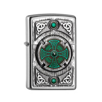 ZIPPO satiniert Celtic green Cross 20051 gallery
