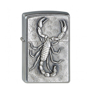 ZIPPO Street chrom Emblem Scorpion 1330006