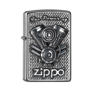 ZIPPO Street chrom V Motor 2005714