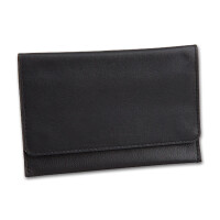 Feinschnitt-Tasche Leder Rind schwarz 15 gallery