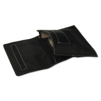 Feinschnitt-Tasche Leder schwarz 16 x 8, gallery