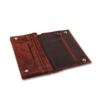 Feinschnitt-Tasche Wildleder braun 17 x  gallery