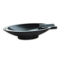 Cigarrenascher Metall ANGELO oval schwar gallery
